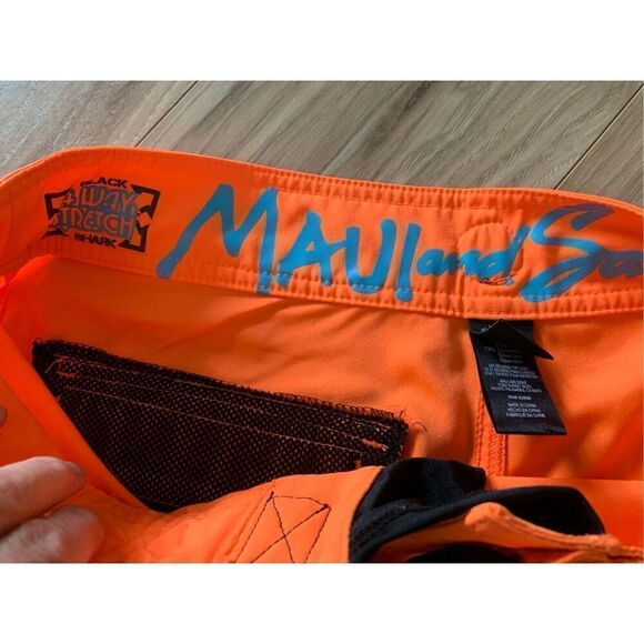 Maui‎ & Sons Board Shorts Orange Swim Trunks Beach Surf Shorts - Picture 7 of 10